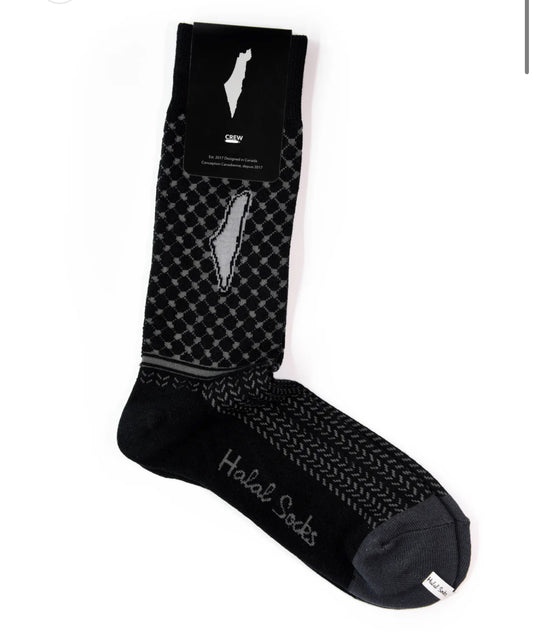 Palestine Adult Crew Socks | Halal Socks