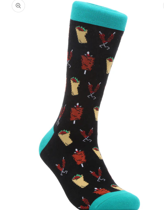 Shawarma Adult Crew Socks | Halal Socks