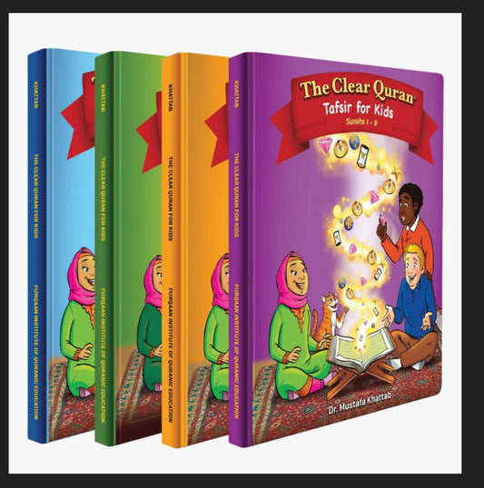 Vol 1+2+3+4 The Clear Quran® Series for Kids
- with Arabic Text | Bundle