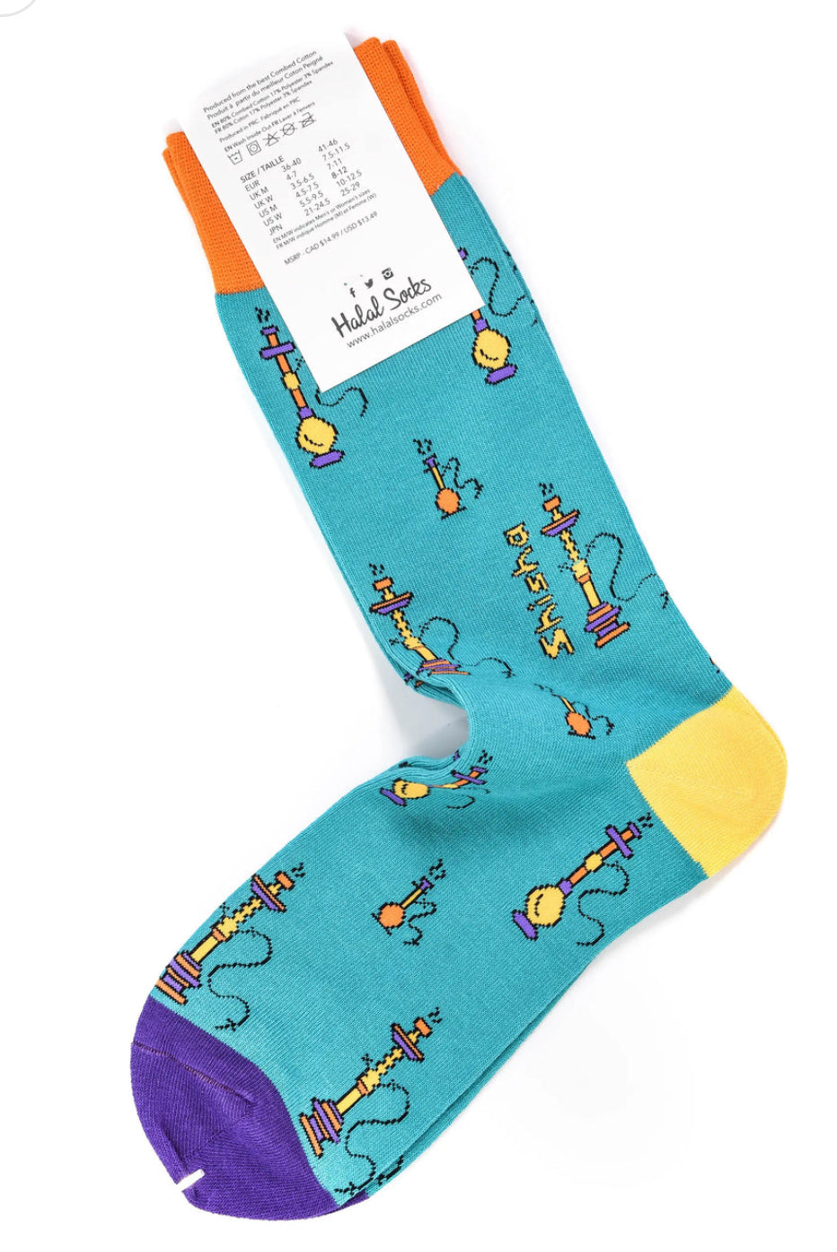 Shisha Adult Crew Socks | Halal Socks