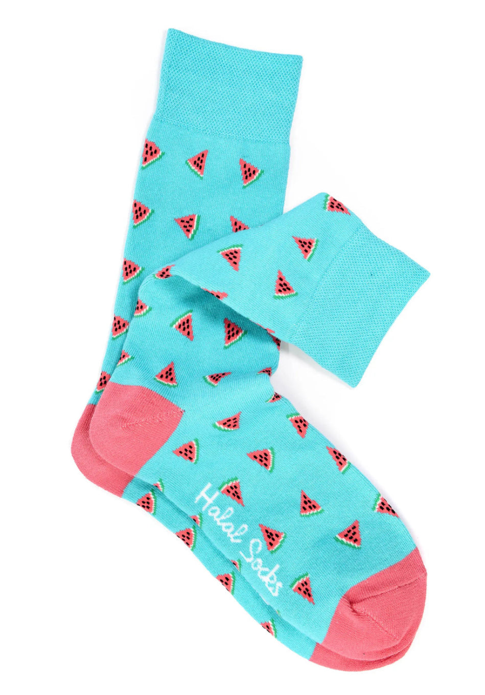 Watermelon (Light) Adult Crew Socks | Halal Socks