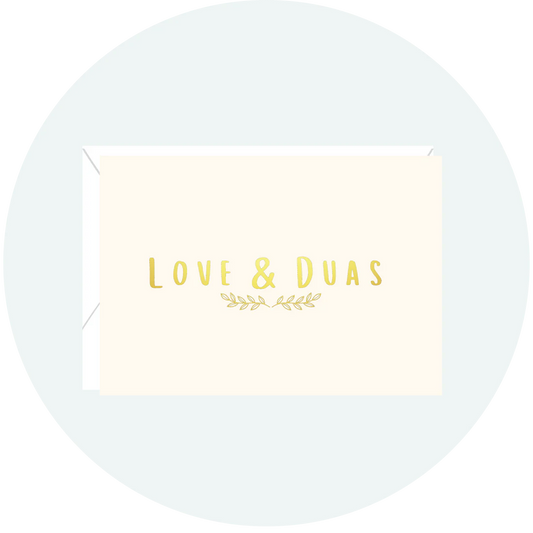 Love & Duas Greeting Card | New Traditions