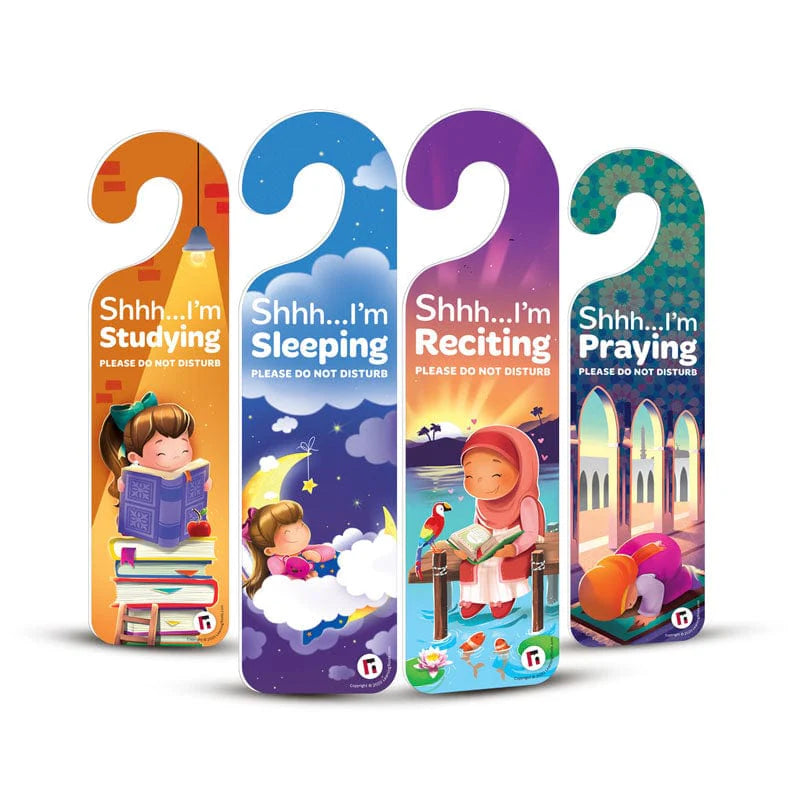 Quiet Please! Pack of 4 Do Not Disturb Signs | Learning Roots