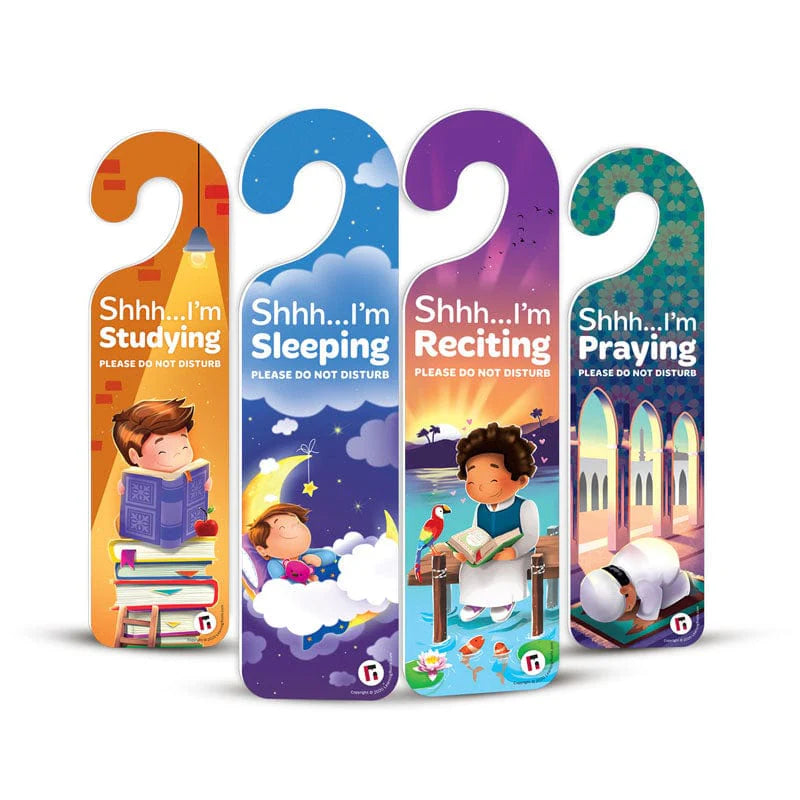 Quiet Please! Pack of 4 Do Not Disturb Signs | Learning Roots