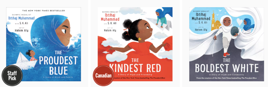 BUNDLE: The Proudest Blue, The Kindest Red & The Boldest White | Ibtihaj Muhammad & S.K. Ali