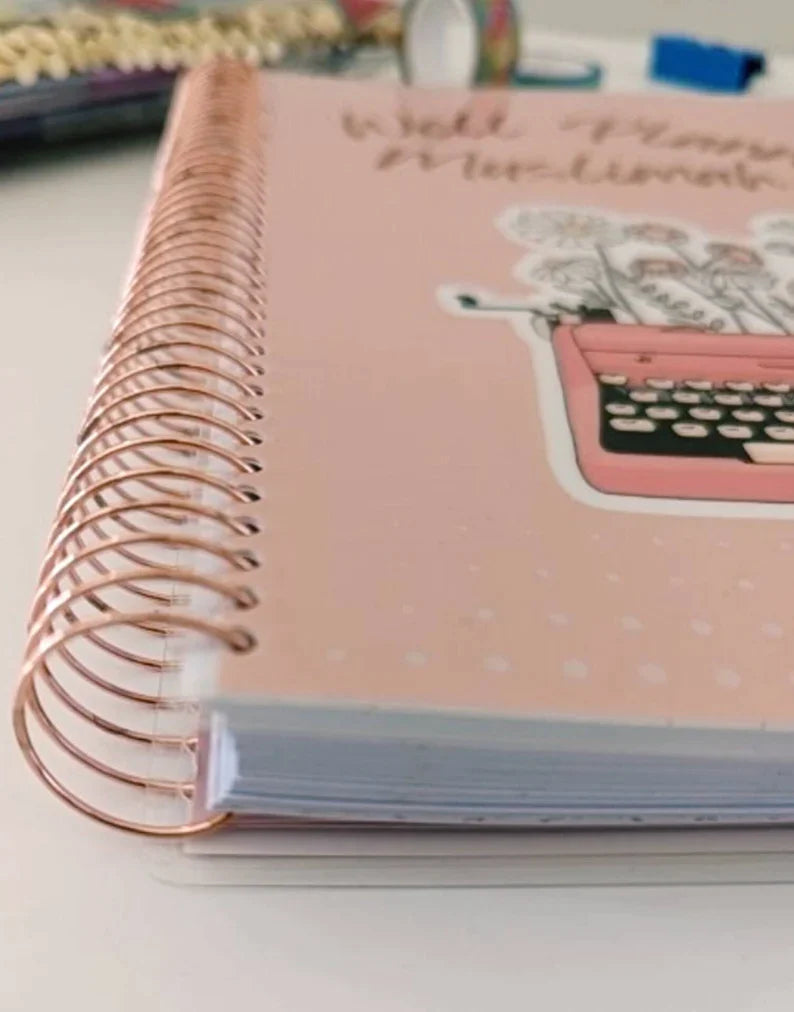 Well Planned Muslimah Planner (Typewriter Floral Cover) - Islamic Muslimah Planner Organizer 2024 Undated Ramadan Planner Journal Qur'an Journaling-4