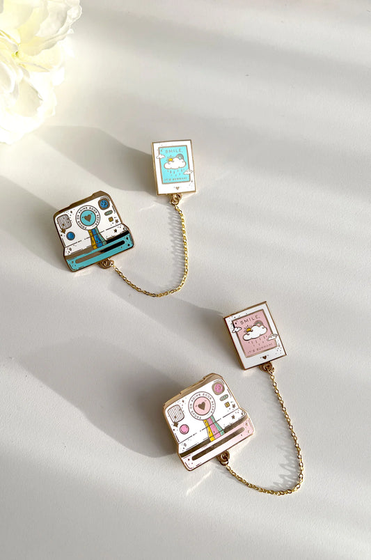 Camera and Polaroid Chain Pin