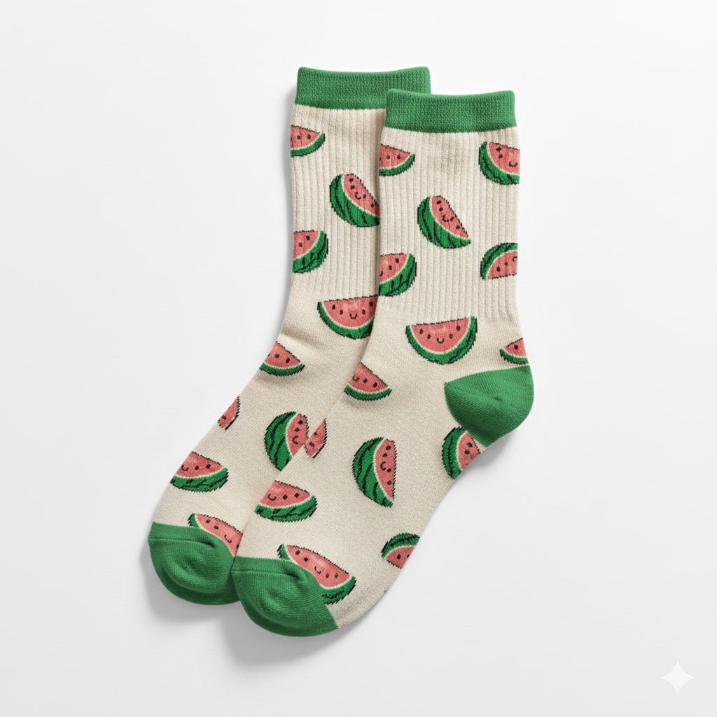 Watermelon Palestine Adult Socks | Pink Lion Socks