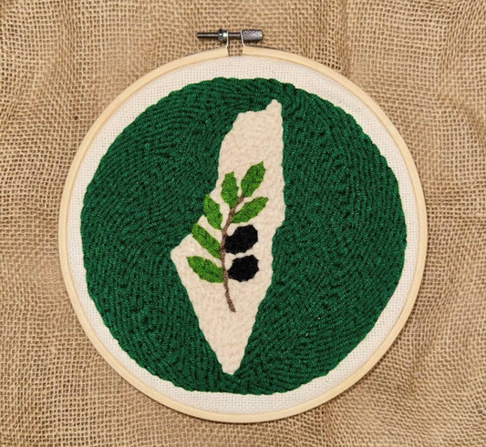 Palestine Map Design | Punch Needle Kit
