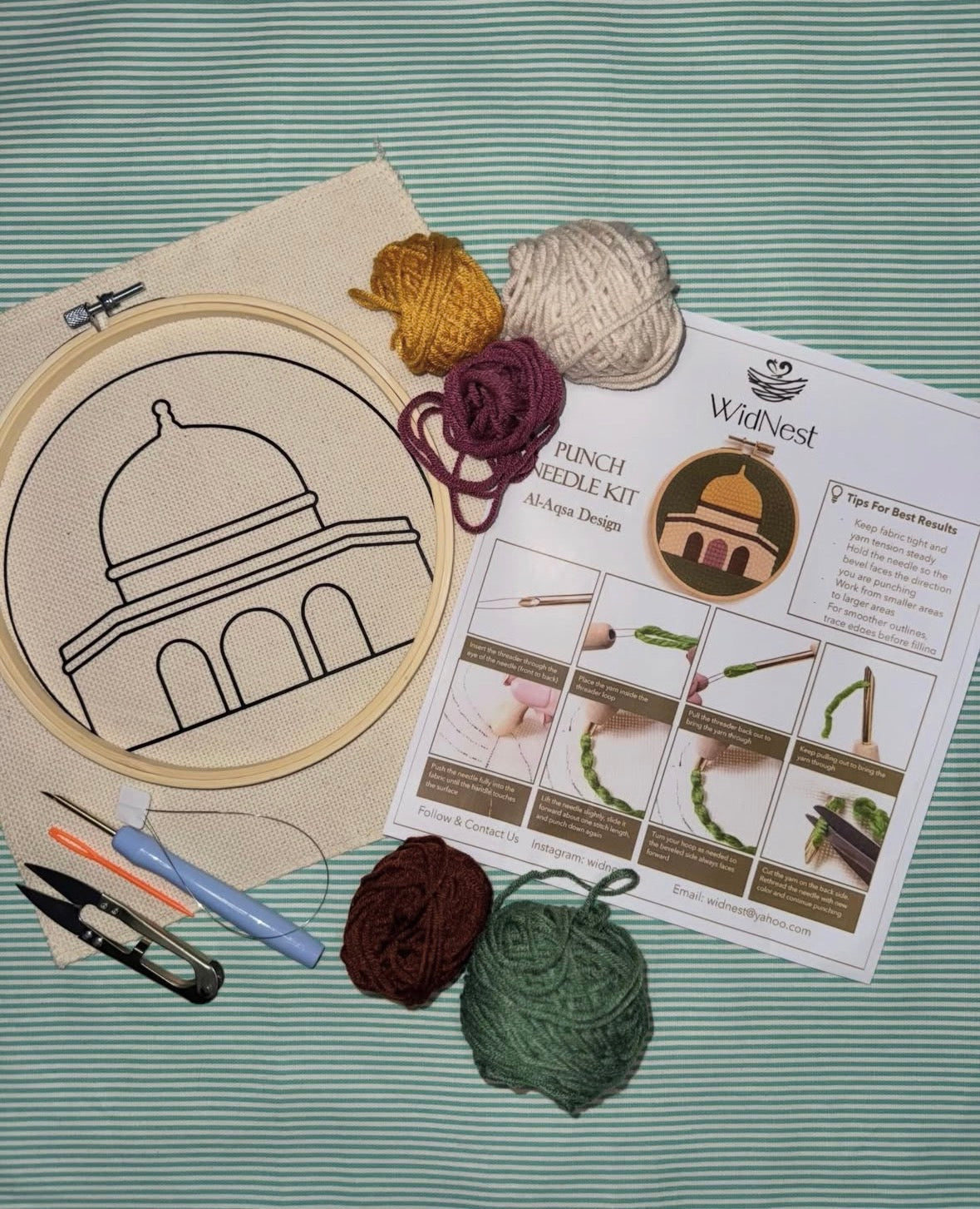 Al-Aqsa Design | Punch Needle Kit