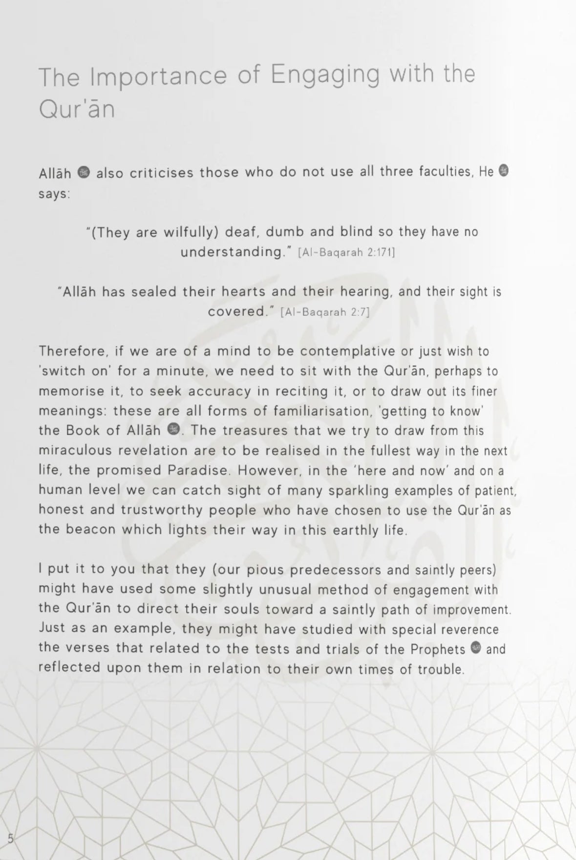 The Tracing Quran (The Blessed Chapters)