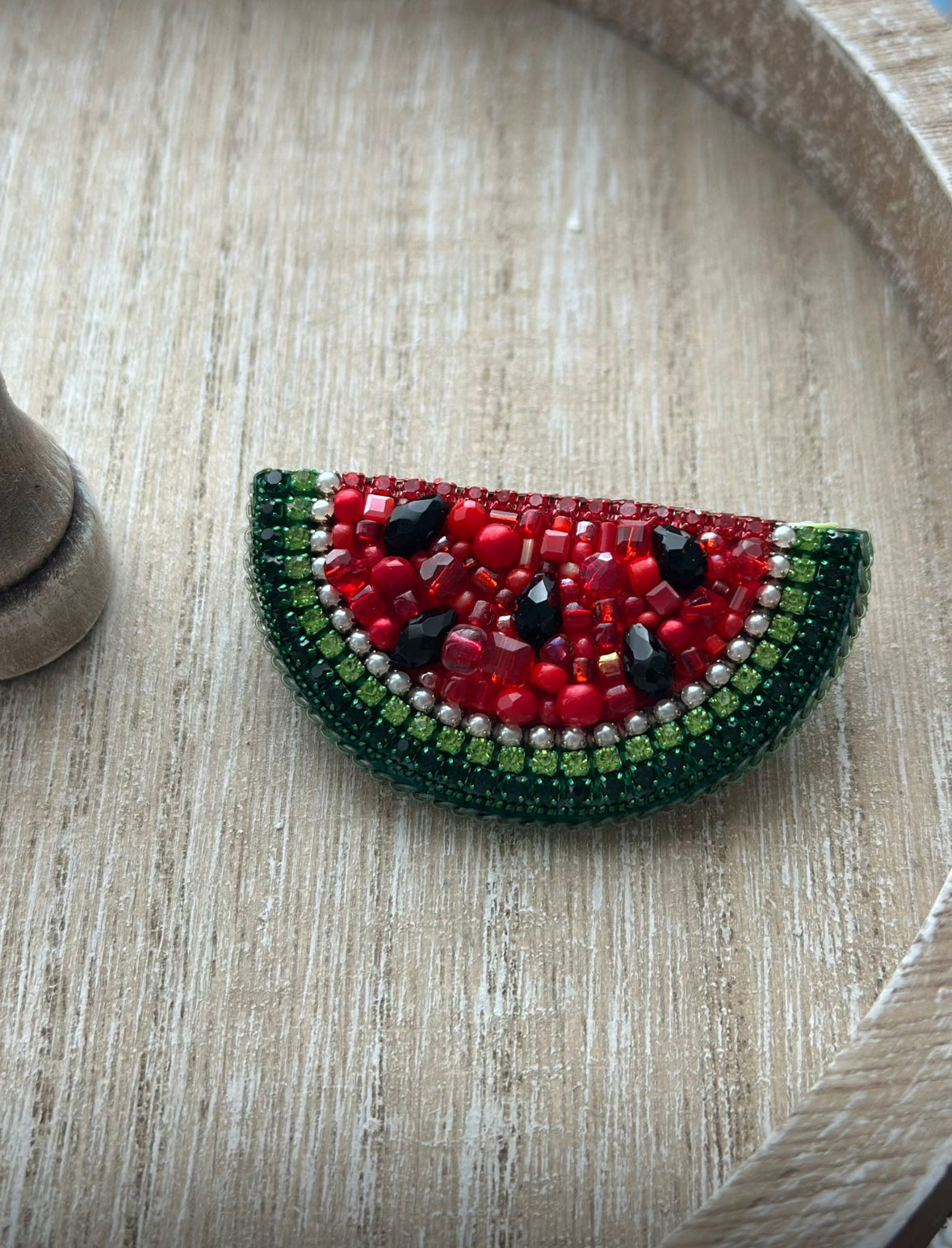 Watermelon Palestine Brooch Beaded Pin  | Monart.ist