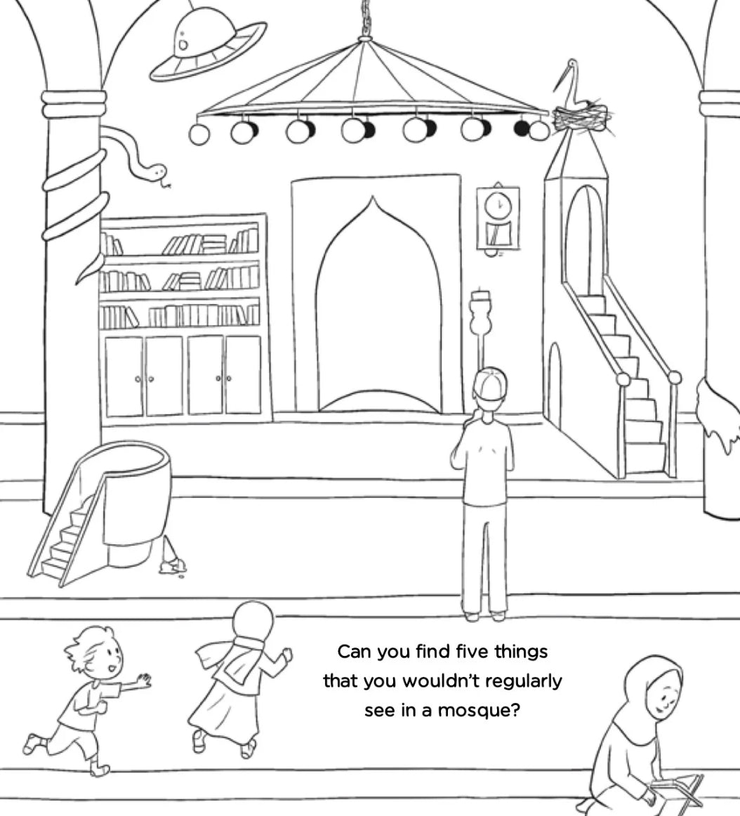My mosque activity books Islamic Islam colouring coloring 