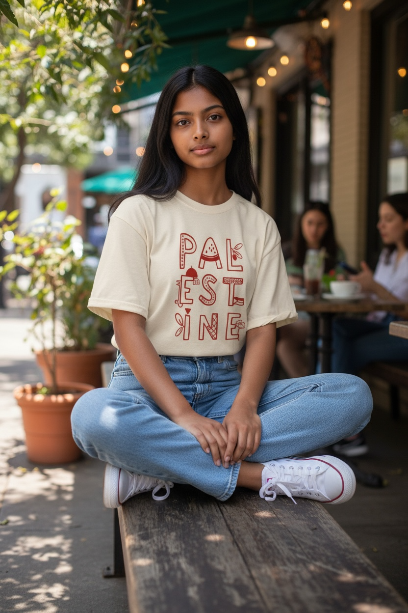 Palestine Shirt | The Lettered Inkling X Love Lyla Books