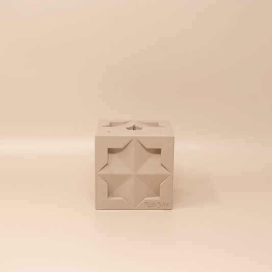 Islamic Geometric Base/Candle Holder - Cube | Rasm
