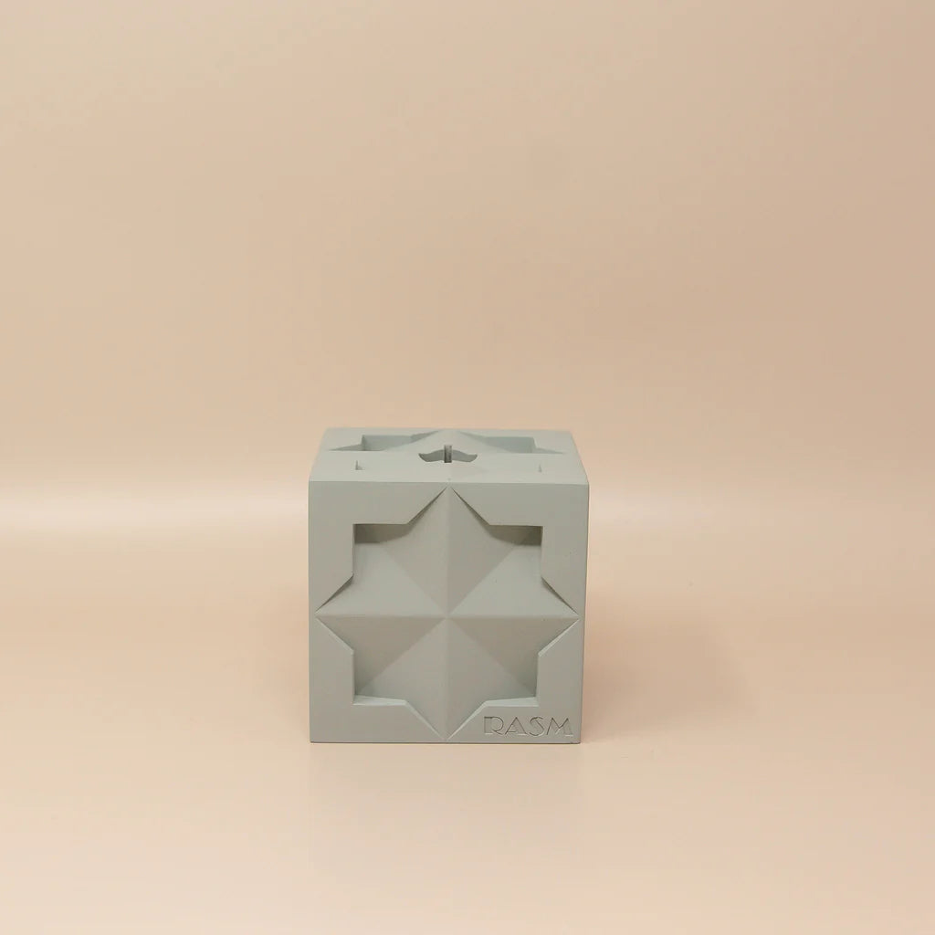 Islamic Geometric Base/Candle Holder - Cube | Rasm
