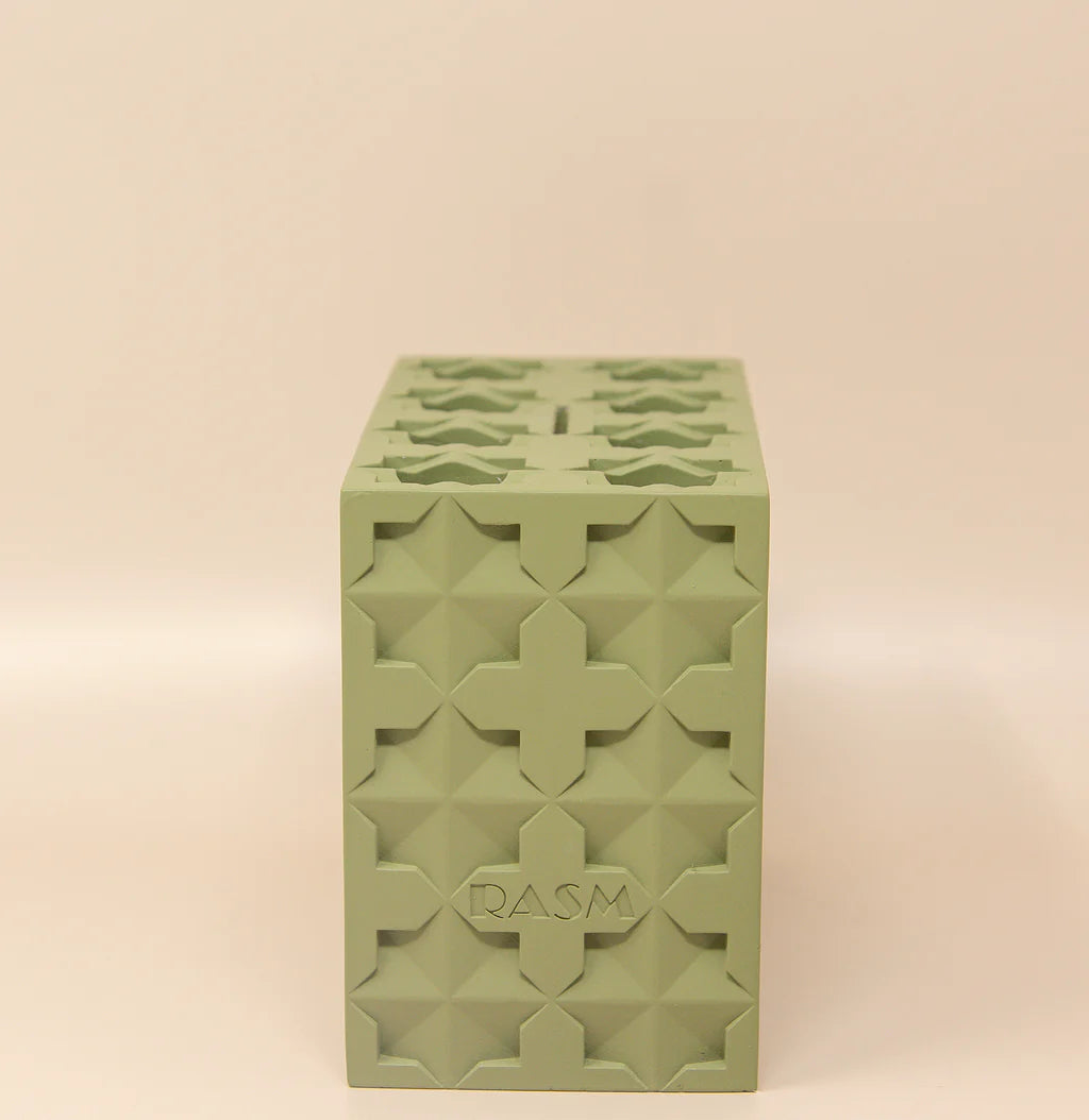 ISLAMIC GEOMETRIC BASE/CANDLE HOLDER - RECTANGLE | Rasm