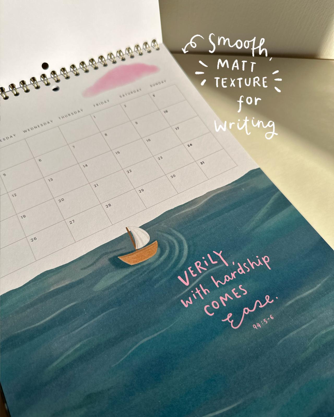 2026 Desktop Calendar by The Lettered Inkling