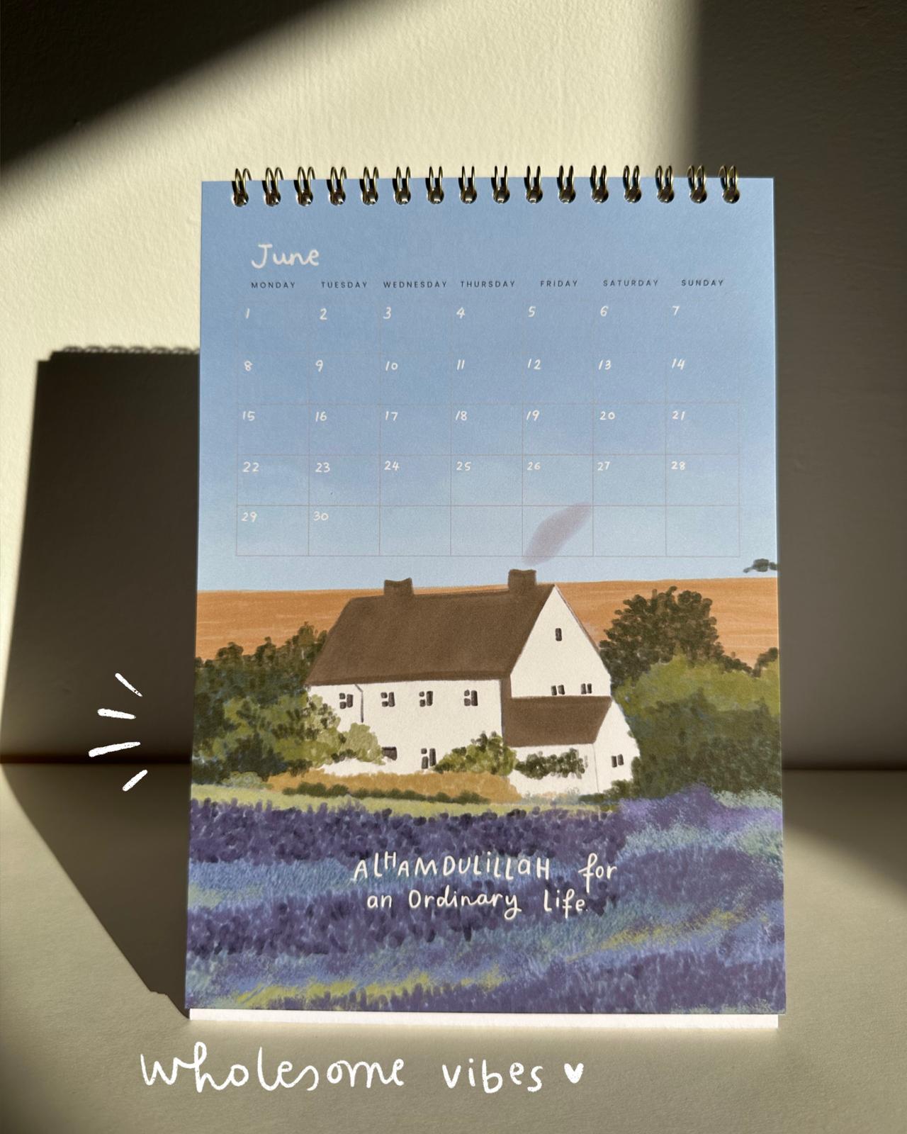 2026 Desktop Calendar by The Lettered Inkling