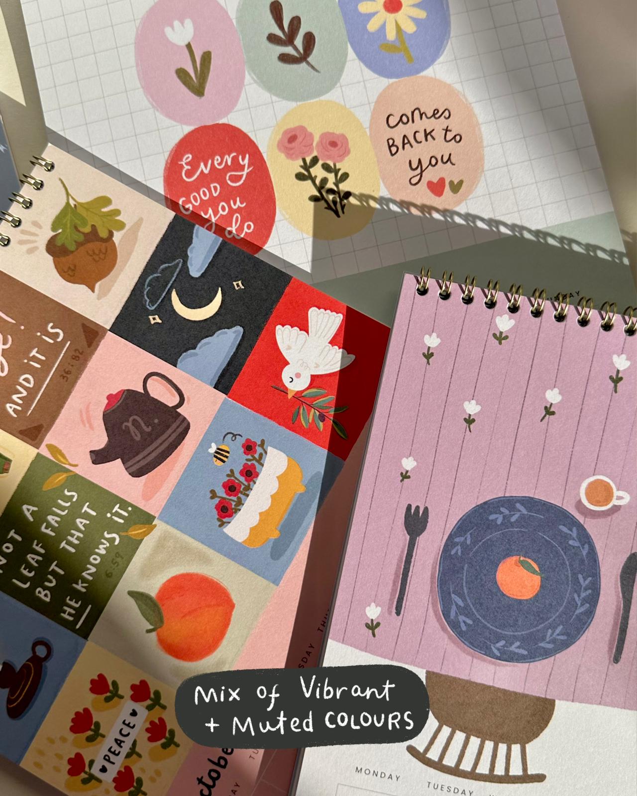 2026 Desktop Calendar by The Lettered Inkling