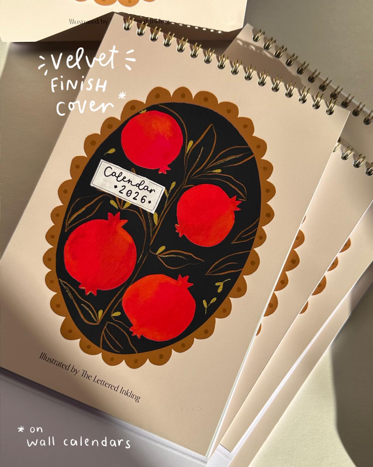 2026 Desktop Calendar by The Lettered Inkling