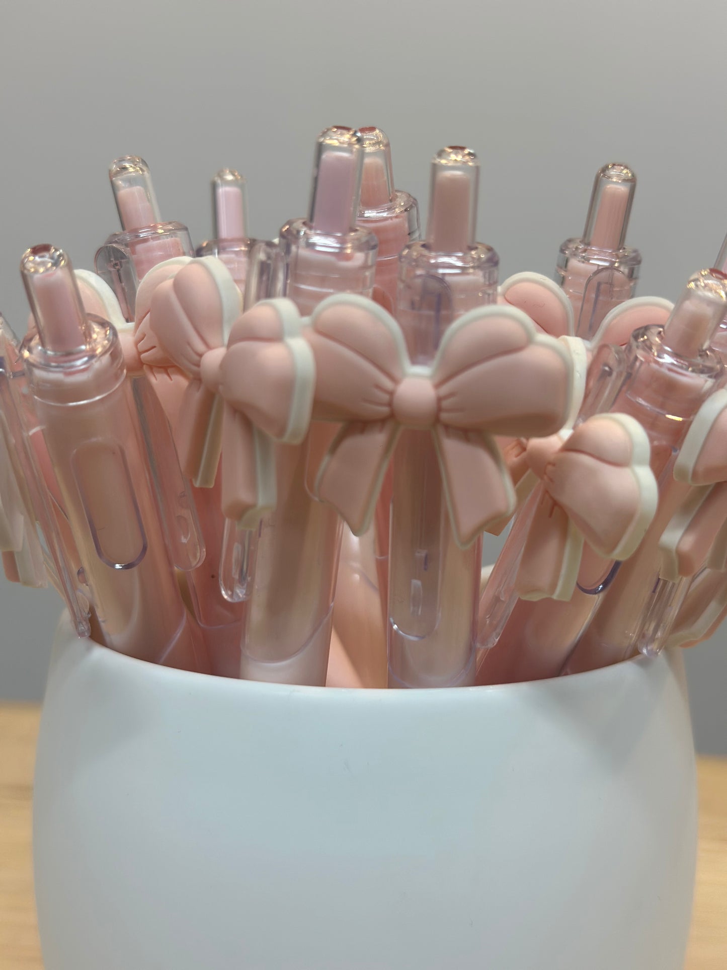 Taylor Pink Bow Ballpoint Pen (Black Ink)