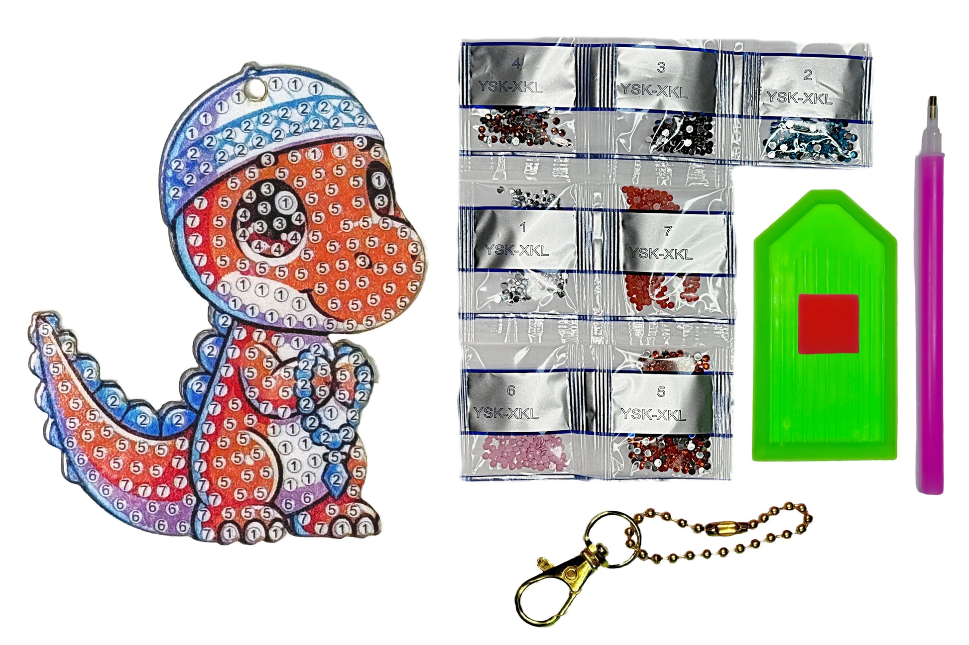 dino-deen-acrylic-keychain-diamond-art-kit-kandeely-1