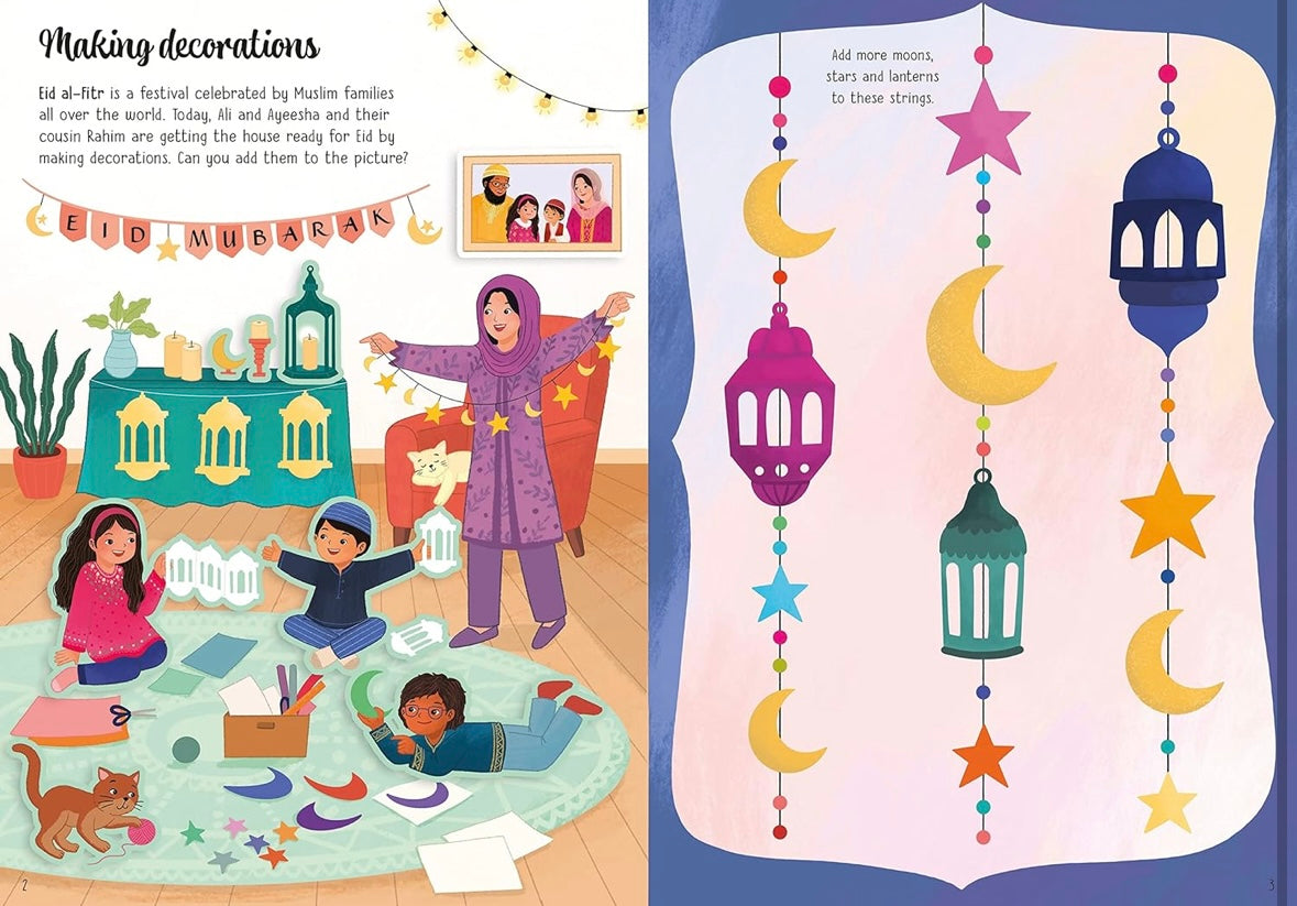 Usborne little first stickers Eid Ramadan love Lyla books kids books Ottawa Canada 