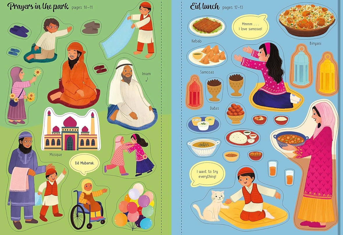 Usborne little first stickers Eid Ramadan love Lyla books kids books Ottawa Canada 